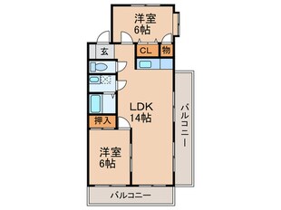 グリーンハイツ三浦の物件間取画像